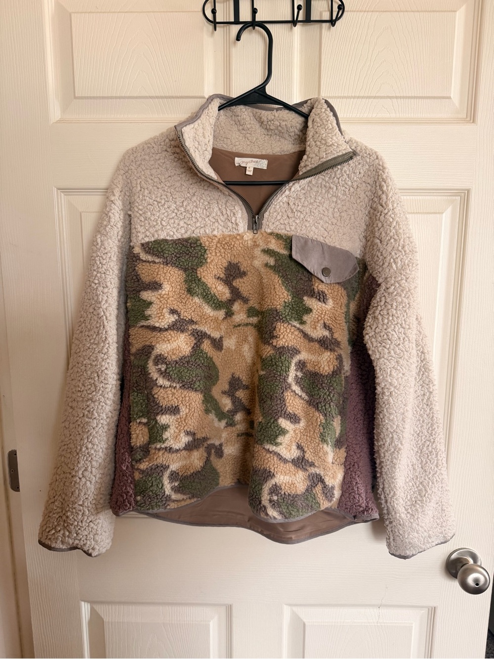 MyTree Sherpa Fleece Pullover Jacket – Size Medium